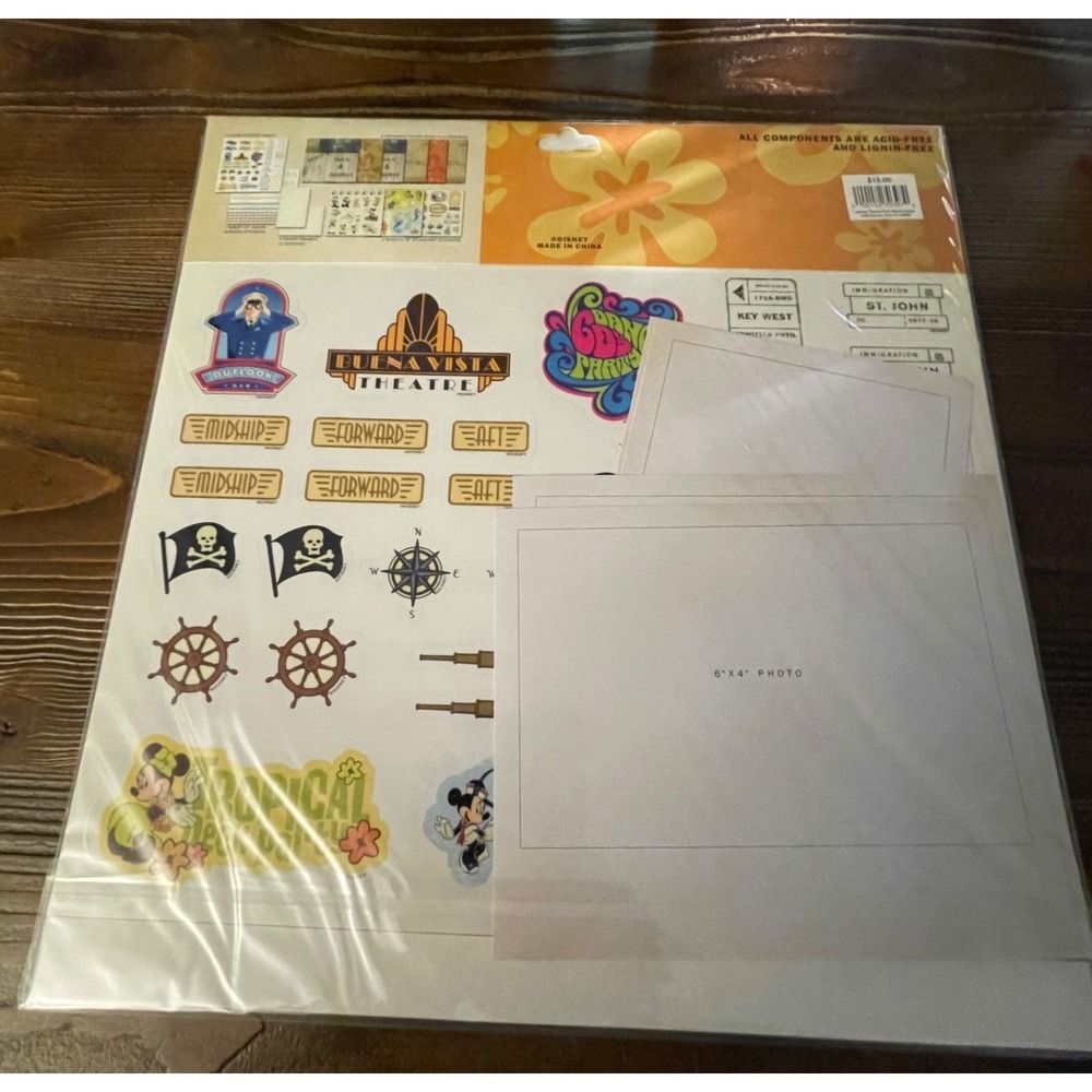 Vintage Disney Cruise Line DCL Scrapbooking Kits 12x12 Lot Of 3 2005, 2007, 2008 - Picture 7 of 7